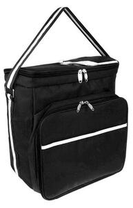 Geanta termina pentru picnic, impermeabila, 1 buzunar, PVC/poliester, 35x23x35 cm, negru