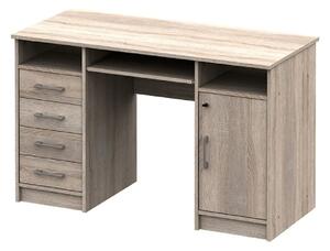 Birou B9 NEW, stejar sonoma, DTD laminat, 124x55x76 cm