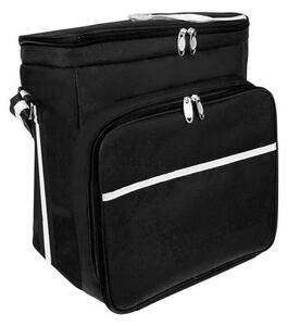 Geanta termina pentru picnic, impermeabila, 1 buzunar, PVC/poliester, 35x23x35 cm, negru