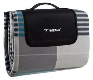 Patura izolanta camping, pliabila, multifunctionala, fleece/spuma/aluminiu, 2x2m, 920g, multicolor