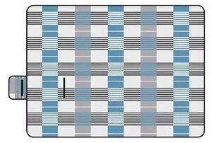 Patura izolanta camping, pliabila, multifunctionala, fleece/spuma/aluminiu, 2x2m, 920g, multicolor