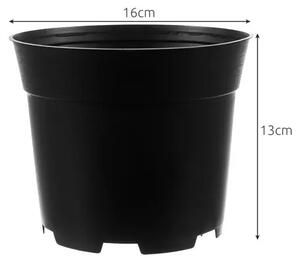 Set ghivece, 500 bucati, capacitate 2L, rezistenta temperaturi inalte, plastic, negru
