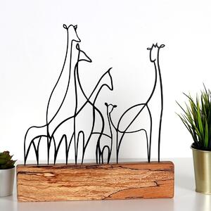 Obiect decorativ M Negru 30x35x3.5 cm