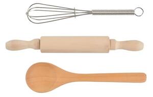 Set de gatit pentru copii, 7 elemente, sort, boneta, ustensile, tinuta completa Chef