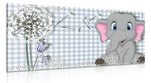 Tablou elefant mic