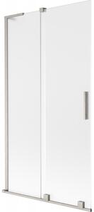 Mexen Velar L, paravan de baie glisant cu 2 aripi 100 x 150 cm, sticlă mată 8 mm, oțel periat, 896-100-003-31-97