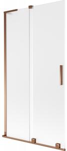 Mexen Velar L, paravan de baie glisant cu 2 aripi 100 x 150 cm, sticlă mată 8 mm, aur roz, 896-100-003-31-60