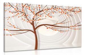 Tablou copac modern pe fundal abstract