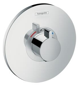 Baterie termostatată Hansgrohe, Ecostat E, parte vizibilă rotundă, 1 funcție, crom