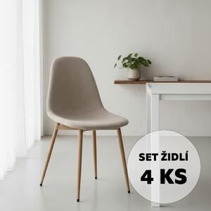 Set - 4 scaune de dining AVENBERG RIVA bej