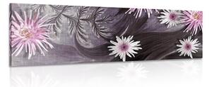 Tablou flori pe fundal splendid