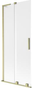 Mexen Velar L, paravan de baie glisant cu 2 aripi 80 x 150 cm, sticlă mată 8 mm, auriu mat, 896-080-003-31-55