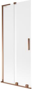 Mexen Velar L, paravan de baie glisant cu 2 aripi 80 x 150 cm, sticlă mată 8 mm, aur roz, 896-080-003-31-60