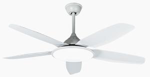 Ventilator de tavan cu LED Divian, alb, curent continuu, silențios, CCT - Lucande, Divian, Alb, Camera de zi, Metal, Modern