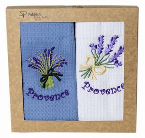 Prosoape de bucătărie waffle brodate cu motiv – Set de 2 bucăți - Provence nr. 11