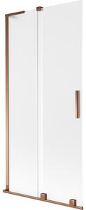 Mexen Velar L, paravan de baie glisant cu 2 aripi 95 x 150 cm, sticlă mată 8 mm, aur roz, 896-095-003-31-60