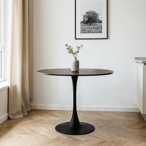 Masă de dining AVENBERG ORBIS Ø100 maro