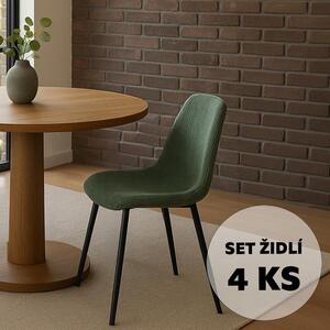 Set 4 scaune de dining AVENBERG RIVA - verde