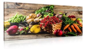 Tablou fructe și legume proaspete