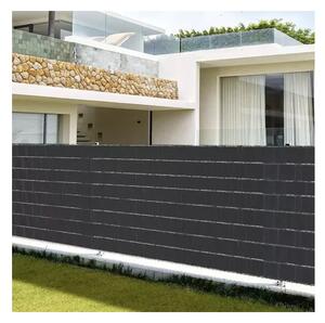 Banda PVC opacizare gard, 450g/mp, latime 4,75 cm x lungime 35 m, incluse 25 clipsuri montaj