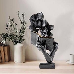 Obiect decorativ Lecteur Negru 20x36x15 cm