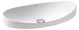 Lavoar incastrat alb mat 65 cm, oval, Gala Klea Alb mat, 650x350 mm