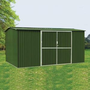 Căsuță de grădină pentru unelte, uși batante Avenberg HUNTER G1 4.1 x 2.6 m VERDE