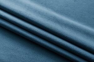 Draperie opaca albastru kerosen VELVET 135x250 cm Sistem de agatare: Rejansa