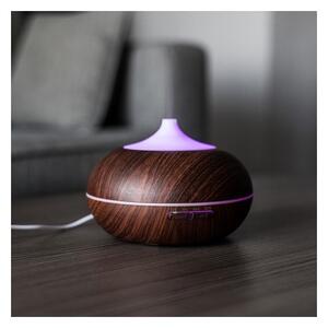 Difuzor aromaterapie, umidificator ultrasonic ionizator, lumini LED, telecomanda, timer, 3 uleiuri esentiale, 400 ml