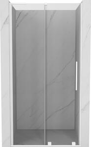 Mexen Velar L, usa de dus culisanta pentru deschidere 90 cm, sticla transparenta 8 mm, alb mat, 871-090-003-01-20