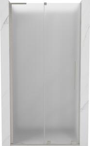 Mexen Velar L, ușă de duș glisantă până la deschidere 90 cm, sticlă mată de 8 mm, oțel periat, 871-090-003-31-97