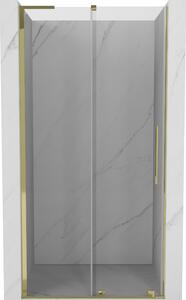 Mexen Velar L, usa de dus culisanta pentru deschidere 110 cm, sticla transparenta 8 mm, auriu lucios, 871-110-003-01-50
