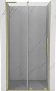 Mexen Velar L, usa de dus culisanta pentru deschidere 100 cm, sticla transparenta 8 mm, auriu mat, 871-100-003-01-55