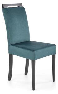 Scaun CLARION 2, negru/turcoaz, 42X58X97 cm