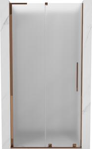 Mexen Velar L, usa de dus culisanta pana la deschidere 90 cm, sticla mat 8 mm, aur roz, 871-090-003-31-60