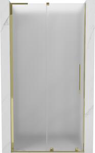 Mexen Velar L, usa de dus culisanta pentru deschidere 100 cm, sticla mat 8 mm, auriu lucios, 871-100-003-31-50