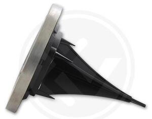 Set 4 lampi solare LED, tip tarus, autonomie 6-8h, IP44, 6500K, 40lm, 0,96W, 16 surse, argintiu