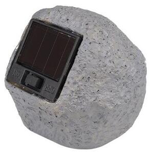 Lampa solara de gradina, forma piatra, IP44, 1 x LED 6500K, 5lm, 0.06W, gri