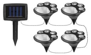 Set lampi solare LED, forma labute, autonomie 6-8h, IP44, 6500K, 20lm, 0,24W, 4 bucati