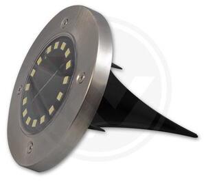 Set 4 lampi solare LED, tip tarus, autonomie 6-8h, IP44, 6500K, 40lm, 0,96W, 16 surse, argintiu