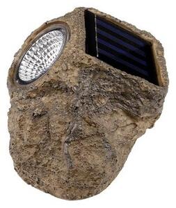 Lampa solara LED, model piatra, grad protectie IP44, 3000K, 10lm, 0.06W, senzor crepuscular