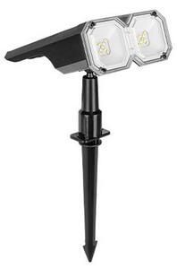 Lampa solara, 18 LED-uri, autonomie 6-8h, IP44, 2700K-6500K, 100lm, 1.8W, negru