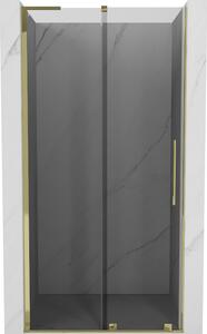 Mexen Velar L, usa de dus culisanta pentru deschidere 100 cm, sticla gri 8mm, auriu lucios, 871-100-003-41-50