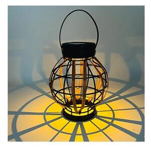 Lampa solara LED, tip felinar gradina, autonomie 6-8h, IP44, 3000K, 20lm, 0.1W, negru