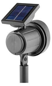 Lampa solara alee, LED 6500K, autonomie 6-8h, IP44, 50lm, 0.4W, senzor crepuscular, negru