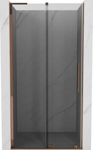 Mexen Velar L, usa de dus culisanta pentru deschidere 90 cm, sticla gri 8mm, aur roz, 871-090-003-41-60