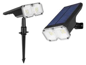 Lampa solara, 18 LED-uri, autonomie 6-8h, IP44, 2700K-6500K, 100lm, 1.8W, negru