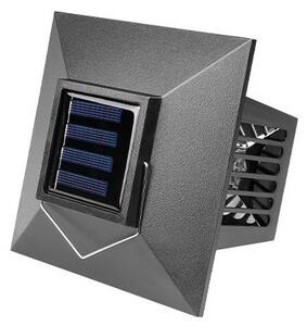 Lampa solara LED tarus, autonomie 6-8h, IP44, 6500K, 10lm, 0.06W, 2 surse, negru
