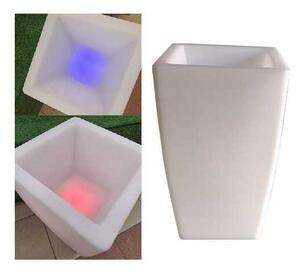 Ghiveci de flori luminos, LED SMD RGBW, telecomanda IR, 30x50 cm, IP44