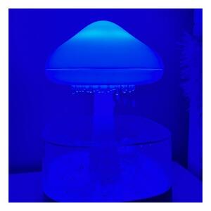 Umidificator cu aromaterapie, efect de ploaie, forma ciuperca, lumina LED 7 culori, 3 moduri, capacitate 450 ml